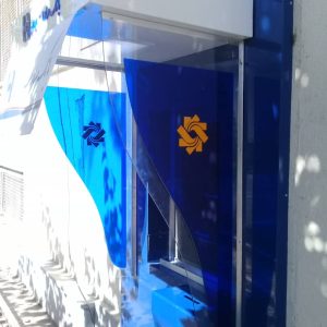 سایبان پلکسی با سقف کامپوزیت